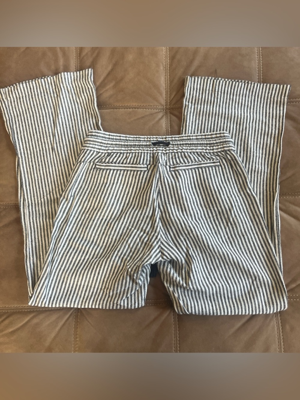 Rewind Black & White Striped Wide-Leg Pants - Picture 5 of 7